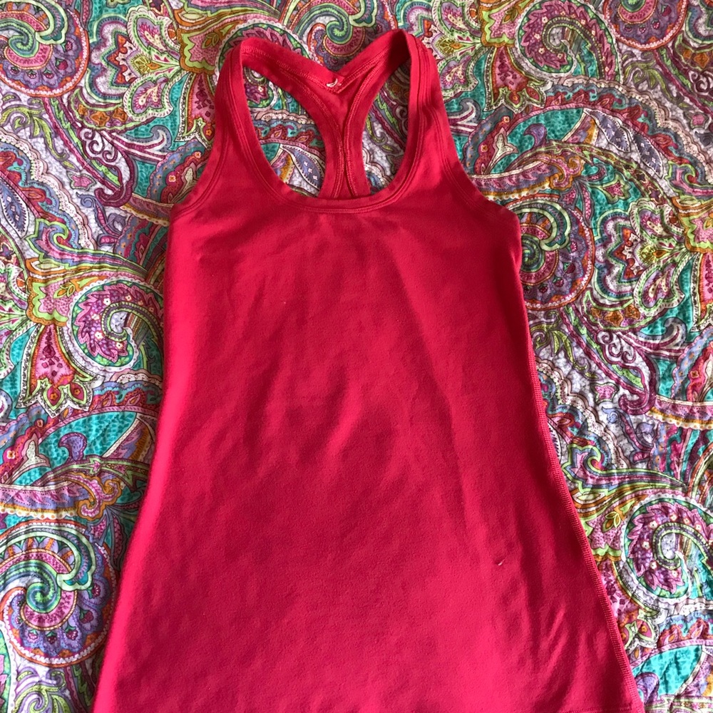 Lululemon cool racerback in coral